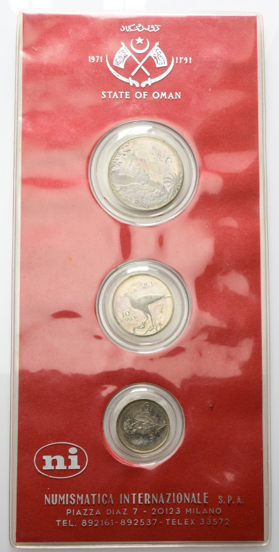 OMAN
Ghalib bin Ali bin Hilal al-Hinai, 1959-2009.
Set AH1371(1971) di tre val...