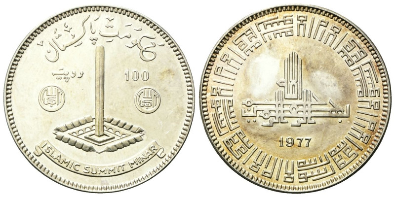 PAKISTAN
Repubblica, dal 1956.
100 Rupie 1977.
Ag
gr. 20,45
Dr. Minareto co...
