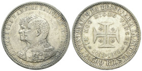 PORTOGALLO
Carlo I di Portogallo, 1889-1908.
500 Reis 1898 (4° centenario della scoperta dell’India).
Ag
gr. 12,55
Dr. CARLOS I REI E AMELIA RAIN...