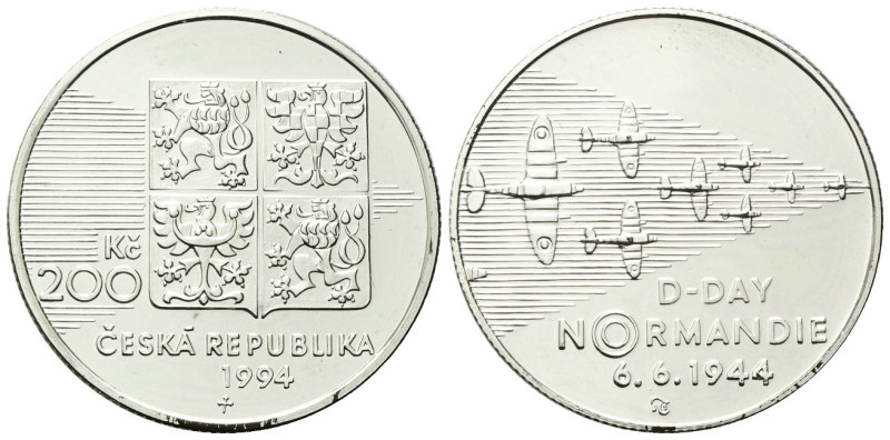 REPUBBLICA CECA
Repubblica, dal 1993.
200 Corone 1994, 50mo Anniversario dello...