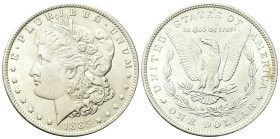 USA
Federazione.
Dollaro 1885 O, zecca di New Orleans.
Ag
gr. 26,73
Dr. Testa muliebre diademata a s., con berretto frigio.
Rv. Aquila ad ali sp...