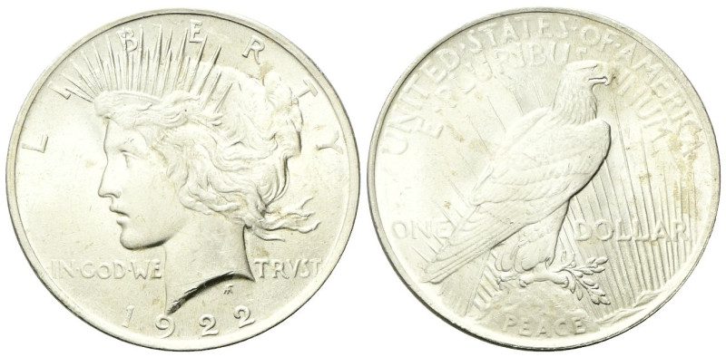 USA
Federazione.
Dollaro Peace 1922, zecca di Philadelphia.
Ag
gr. 26,71
Dr...