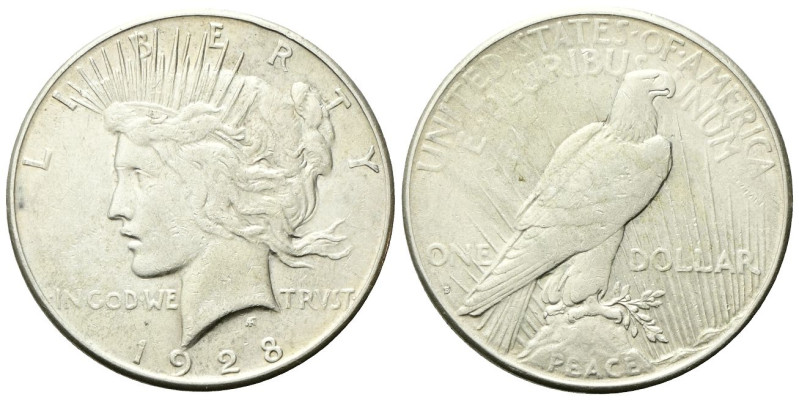 USA
Federazione.
Dollaro 1928 Peace S, zecca di San Francisco.
Ag
gr. 26,71...