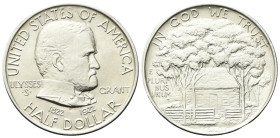USA
Confederazione.
Half Dollar 1922, Ulysses S. Grant.
Ag
Dr. Ritratto di Ulysses S. Grant adattato da una fotografia di Matthew Brady.
Rv. La b...