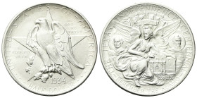USA
Confederazione.
Half Dollar 1934 Texas Independence Centennial realizzata da Pompeo Coppini.
Ag
Dr. Grande aquila americana rivolta a sinistra...