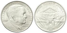 USA
Confederazione.
Half Dollar 1936, Arkansas Centennial.
Ag
Dr. Busto del senatore Joseph T. Robinson a d. 
Rv. Un'aquila con le ali spiegate, ...