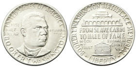USA
Confederazione.
Half Dollar 1951, Booker T. Washington Memorial.
Ag
Dr. Booker T. Washington busto a destra.
Rv. Un'immagine della Hall of Fa...