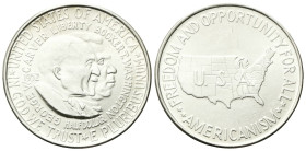 USA
Confederazione.
Half Dollar 1952, Carver/Washington.
Ag
Dr. Busti accollati al centro. 
Rv. Mappa degli Stati Uniti.
KM#200. 
Più di SPL