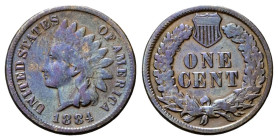 USA
Federazione.
Centesimo 1884 Tipo Indian head.
Æ
gr. 3,03
Dr. Testa di Indiana a s.
Rv. Valore e data entro corona di alloro.
KM#90.a.
q. B...