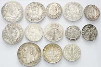 LOTTI MULTIPLI
Lotto di 13 monete in argento e mistura estere (stati tedeschi, Repubblica Ceca - Moravia, Polonia - Slesia) di piccolo modulo: 3, 2, ...