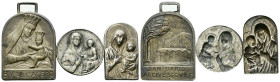 ITALIA
XX secolo.
Lotto di tre medaglie devozionali con la B. Vergine dell’Acero e la Madonna di San Luca.
Metallo Bianco 
Raro insieme.
Ottima c...