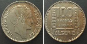 ALGERIA 100 Francs 1950 Cu-Ni UNC!