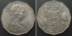 AUSTRALIA 50 Cents 1969 Cu-Ni UNC!!! KM# 68.