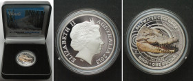 AUSTRALIAN SALTWATER CROCODILES - BINDI 1 Dollar 2013, 1oz silver, Proof