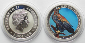 AUSTRALIAN WEDGE-TAILED EAGLE 1 Dollar 2017 silver 1 oz COLORED