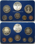 BARBADOS. 1982 Proof Set with 10 $ 1982 CENTRAL BANK, silver