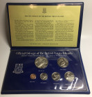 BRITISH VIRGIN ISLANDS 1975 BU SPECIMEN SET Cu-Ni SCARCE!