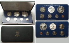 BRITISH VIRGIN ISLANDS 1980 PROOF SET with 2 x silver SCARCE!!!