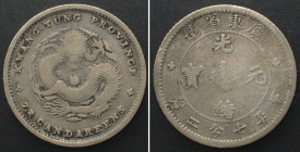 CHINA - KWANGTUNG 10 Cents ND (1890-1908) silver aVF