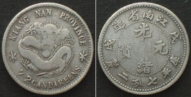 CHINA - KIANGNAN 10 Cents 1898 silver VF