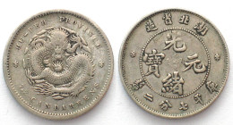 CHINA - HUPEH PROVINCE 10 Cents ND(1895-1907) silver XF!