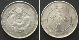 CHINA - KWANGTUNG 20 Cents ND (1909-11) silver UNC-!
