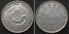 CHINA - KWANGTUNG 20 Cents ND (1909-11) silver AU