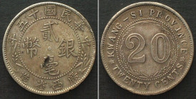 CHINA - KWANGSI-KWANGSEA 20 Cents 1926 silver XF