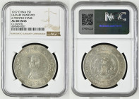 CHINA Memento Dollar ND (1927) SUN YAT-SEN silver NGC AU Details