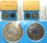 INDIA Official set 10 & 50 Rupees 1975 F.A.O. w. folder, COA, cardboard
