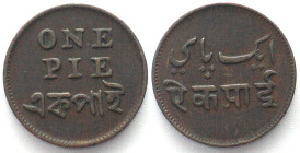 INDIA-BRITISH. Bengal Presidency, Pie ND (1831-35) copper XF