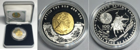 KAZAKHSTAN. 100 Tenge 2009, Attila, silver,Proof