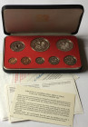 PAPUA NEW GUINEA 1979 PROOF SET 8 coins with silver
