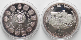 PERU Nuevo Sol 1991 Discovery IBERO-AMERICA silver Proof SCARCE!