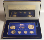 SINGAPORE. 1981 Silver Proof Set - GIFT FOR THE SWISS EMBASSY