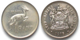 SOUTH AFRICA. 1 Rand 1975 silver Proof PP.