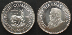 SOUTH AFRICA. Krugerrand Commemorative 1983, 1/10 oz silver, SCARCE!