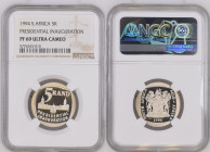 SOUTH AFRICA 5 Rand 1994 INAUGURATION of NELSON MANDELA NGC PF 69 Ultra Cameo