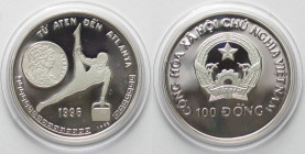 VIET NAM 100 Dong 1995 OLYMPICS ATLANTA silver Proof