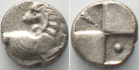 THRACE. Chersonesos, AR Hemidrachm, 400-350 BC, pellet & palm branch, UNC-!!!