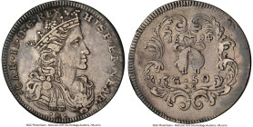 Naples. Charles II of Spain 50 Grana (1/2 Ducato) 1694 AGA-M VF Details (Cleaned) NGC, Naples mint, KM120. Rare. Sold with CNG tag. HID09801242017 © 2...