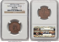 Naples & Sicily. Francesco II 2 Tornesi 1859 MS64 Red and Brown NGC, Naples mint, KM375. HID09801242017 © 2024 Heritage Auctions | All Rights Reserved...