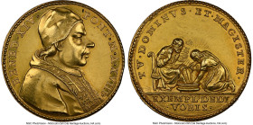 Papal States. Benedict XIV gold "Washing of the Feet" Medal Anno XVIII (1758) MS61 NGC, Mazio 481, Patrigiani 92b, c.f. Bartolotti-757. By O. Hamerani...