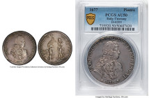 Tuscany. Cosimo III Piastre 1677 AU50 PCGS, Florence mint, Dav-4209. Baptism of Christ by John the Baptist. HID09801242017 © 2024 Heritage Auctions | ...