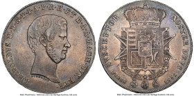 Tuscany. Leopold II Francescone (4 Fiorini) 1859 AU50 NGC, KM-C75b. From the Meduno Collection HID09801242017 © 2024 Heritage Auctions | All Rights Re...