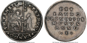 Venice. Pietro Lando Osella Anno I (1539)-VS XF45 NGC, Venice mint, Paolucci-19. 9.22gm. Obverse displays a clear relief of St. Mark seated right, off...