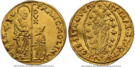 Venice. Francesco Molin gold Zecchino ND (1646-1655) UNC Details (Bent) NGC, KM212, Fr-1318. HID09801242017 © 2024 Heritage Auctions | All Rights Rese...