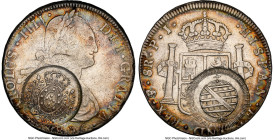 Minas Gerais. João Prince Regent Counterstamped 960 Reis ND (1808) VF30 NGC, Minas Gerais mint, KM242, LMB-450. Counterstamp (AU Strong): Bolivian 960...