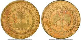 Republic gold 8 Escudos 1820 So-FD VF30 NGC, Santiago mint, KM84. Complimented by pleasing amber patination. HID09801242017 © 2024 Heritage Auctions |...