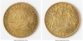 Republic gold 8 Escudos 1837 So-IJ XF (surface damage), Santiago mint, KM93, Fr-37. 26.93gm. HID09801242017 © 2024 Heritage Auctions | All Rights Rese...